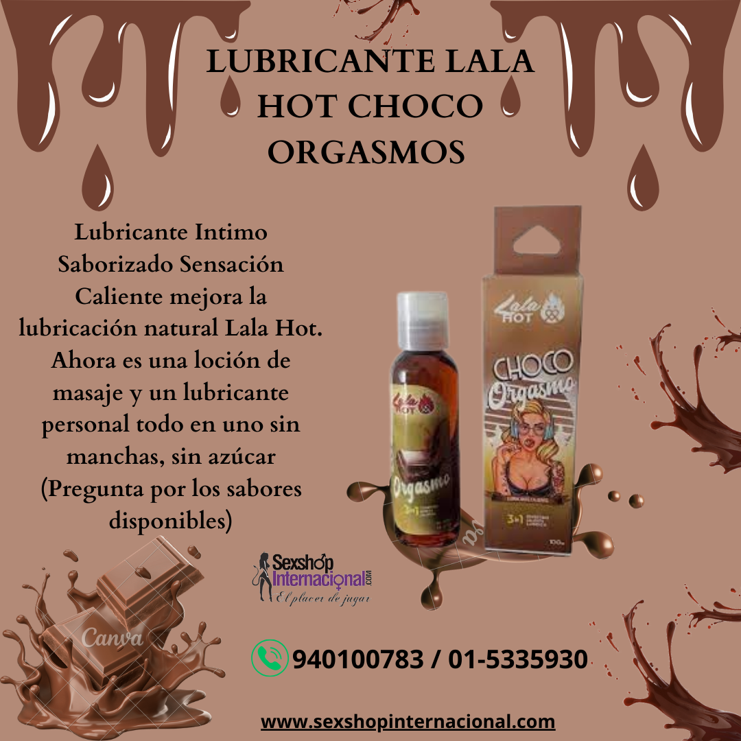 LUBRICANTE LALA HOT CHOCO ORGASMOS